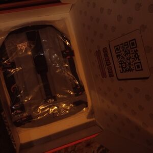 Life Behind Backpack with Red Accents